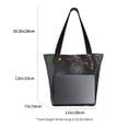thumbnail image 3 of Fuzoiu Black And Gold White Horse Print Large Capacity Shoulder Bag for Women,Large Capacity Office Purse,Laptop Tote Bag,Casual Everyday Tote for Work Beach Travel and Shopping Grocery, 3 of 6