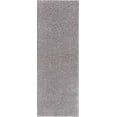 thumbnail image 2 of Hauteloom Heavenly Solid Shag Runner Rug for Bedroom Hallway Entryway - High Pile Fluffy Long Carpet - Soft Shaggy Cozy Plush Rug - Grey, Light Gray - 2'7" x 7'3", 2 of 13