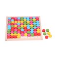 thumbnail image 4 of Juego de mesa de ajedrez de madera para niños y adultos, juguete de ajedrez interactivo educativo multicolor, 4 of 8
