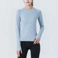thumbnail image 1 of Traje de fitness de temperamento para otoño e invierno, manga de entrenamiento, manga larga, para correr, traje de yoga para mujer, 1 of 6