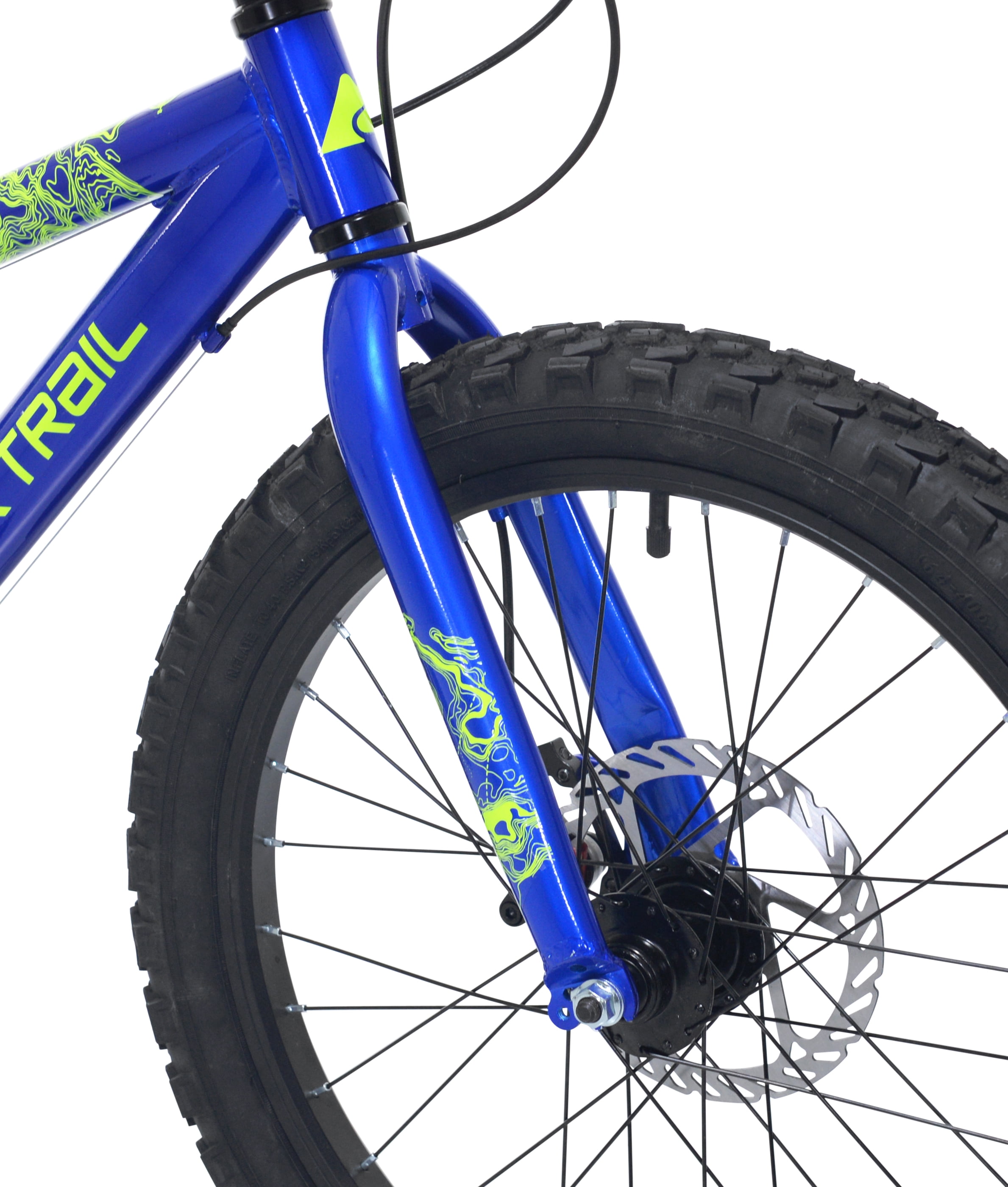 20" Ozark Trail Mountain Bicycle, 7 Speed, Fits Riders 3'11"-4'4", Child, Unisex, Blue