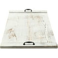 thumbnail image 4 of Board Stove Cover, Wooden Stove Top Covers for Electric Stove & Gas Burner with Handles, Stove Burner Covers Decorative Tray for Kitchen (White, 21.65''x30.3''), 4 of 8