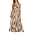 thumbnail image 2 of RoamHome Women's Plus Size Striped Maxi Dress Sleeveless Square Neck A Line Flowy Long Dress Summer Outfit, 2 of 7
