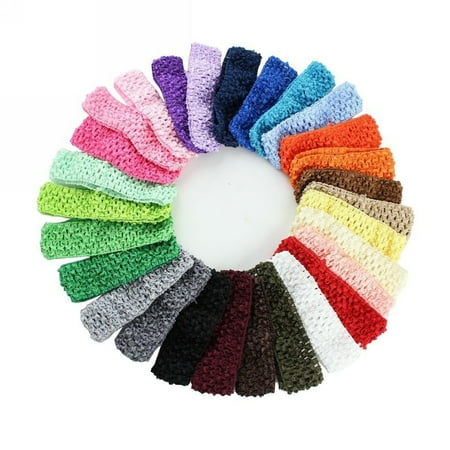 ... Toddler Elastic Crochet Hairbands Headbands Hair Bands - Walmart.com