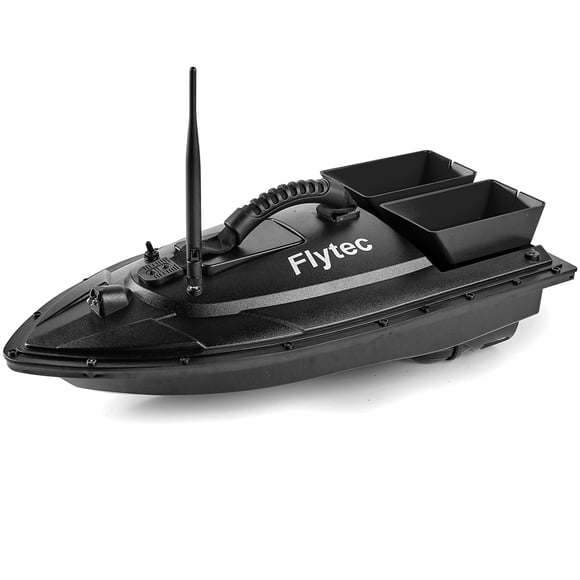 Bateau à Distance, Poisson avec Appât Led Bateau à Moteur Bateau à Poissons Double Moteur 500M Appât à Distance Appât Bateau à Distance Qudai Zeyuan