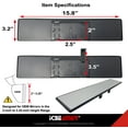 thumbnail image 5 of ICBEAMER 15.8" Car Rear View Mirror, HD Clear Tint, Panoramic Wide Angle Flat Surface, 2 Interior Retractable Rubber Clips, Anti Glare, Automotive Accessories Universal for Truck, Car, SUV, 1 Pack, 5 of 9