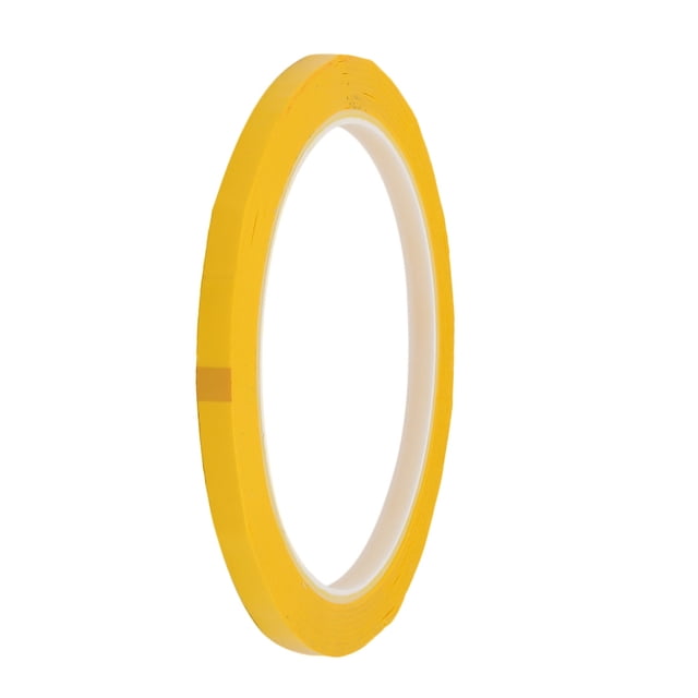 Unique Bargains Ruban Mylar Auto-Adhésif Solide Simple Face de 5 mm de Largeur et 50 m de Long Jaune