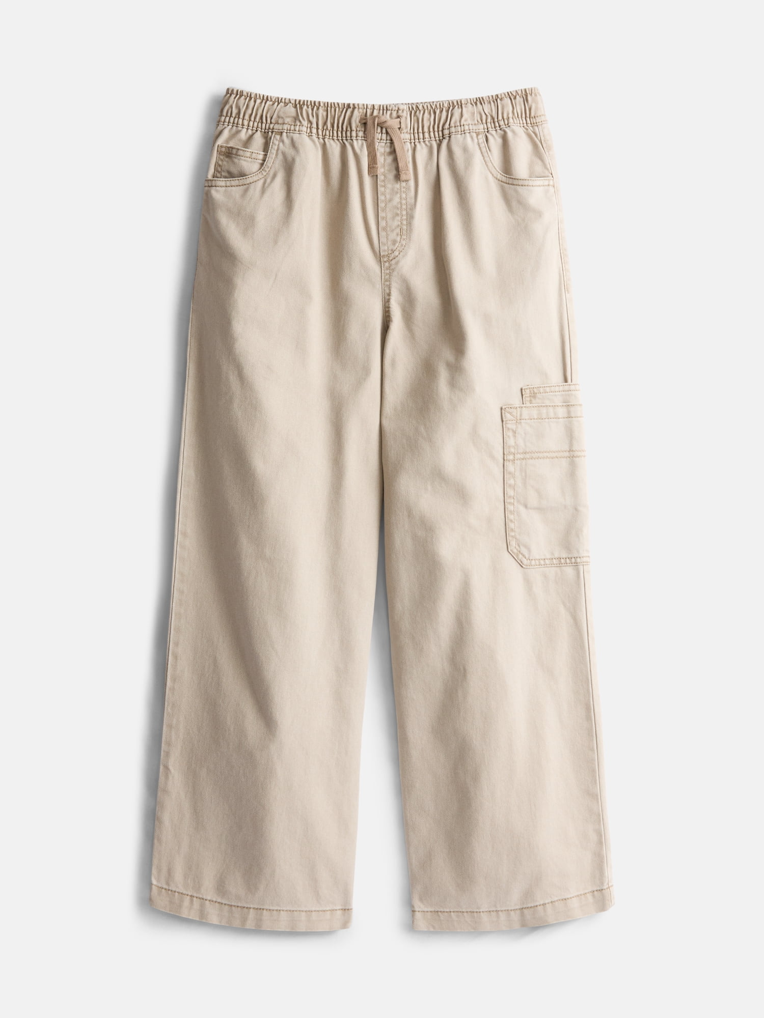Weekend Academy Cotton Cargo Pants with Wide Leg, Sizes 4-18 & Husky