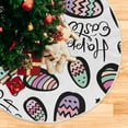thumbnail image 5 of Coolnut Easter Bunny Egg Christmas Tree Skirt Tree Skirt for Holiday Party Home Christmas Day Ornaments48", 5 of 6
