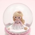 thumbnail image 2 of Crystal Castle Snow Globe, Manual Snowfall, Desktop Decoration, 2 of 5