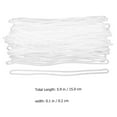 thumbnail image 5 of 1 Set 100 Pcs PVC Luggage Loops Luggage Tag Worm Loops Straps (Transparent), 5 of 5