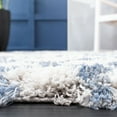 thumbnail image 4 of SAFAVIEH Horizon Milica Abstract Shag Area Rug, Ivory/Blue, 8' x 10', 4 of 8