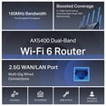 thumbnail image 2 of Router WiFi 6 TP-Link Archer AX72 Pro AX5400 con puerto de 2,5 Gbps, 2 of 7
