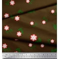 thumbnail image 2 of Soimoi Rayon Fabric Leaves & Floral Artistic Print Fabric by The Yard 42 Inch Wide, 2 of 3