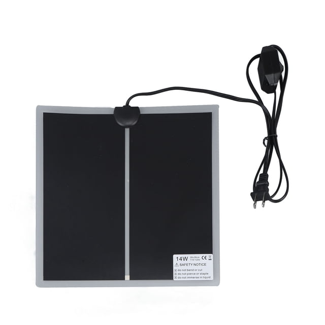 Almohadilla térmica para terrario de reptiles, calentamiento rápido, enchufe estadounidense de 110 a 120 V, impermeable, temperatura ajustable, confiable para el hogar, sala de estar, oficin