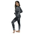 thumbnail image 2 of Just Love Women's Tie Dye Two Piece Pajama Set (Tie Dye Black, X-Large), 2 of 3