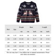 thumbnail image 2 of Suéteres De Punto Jersey de punto para niños y niñas Suéter con copos de nieve navideños con estampado de alces para niños Ygjytge Azul marino 6-7- años para Niña, 2 of 5
