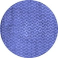 thumbnail image 1 of Ahgly Company Machine Washable Indoor Round Oriental Blue Industrial Area Rugs, 8' Round, 1 of 4