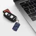 thumbnail image 6 of Goofa Hawaiian Style Printed Rectangular Metal Keychain Bag Charm Floral Charm for Purse Keys Metal Keyring Gift for Women Accessories, 6 of 7