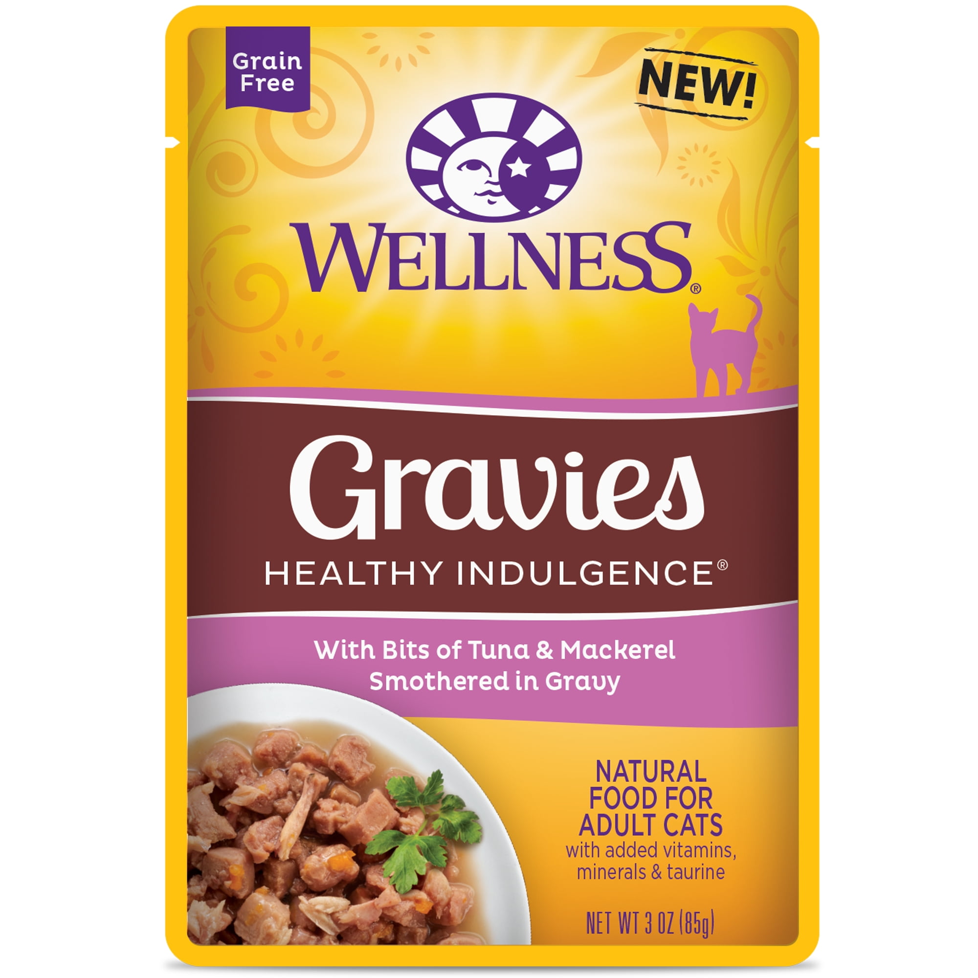 Wellness Healthy Indulgence Natural Grain Free Wet Cat Food, Gravies