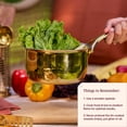 thumbnail image 2 of P-TAL Brass Saucepan 1.9 Qts with Insulated Heat-Resistant Handle | Tin Coated, Chemical-Free and Non-Stick Tea Pan (Free 30ml Copper & Brass Cleaning Solution), 2 of 9