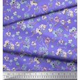 thumbnail image 2 of Soimoi polyester Crepe Fabric Artistic Floral Printed Fabric 1 Yard 42 Inch Wide, 2 of 5