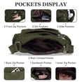 thumbnail image 6 of KXF Nylon Crossbody Bags for Women Waterproof Shoulder Bag Ladies Multi Pocket Tote Handbag Travel Messenger Bag, 6 of 8