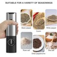 thumbnail image 4 of USB Rechargeable Electric Pepper Grinder Adjustable Coarseness Electric Salt and Pepper Mills Automatic Spice Grinder with LED Light, Durable Shell, 4 of 5