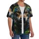 thumbnail image 2 of Fotbe Realistic Style Colorful Wolf Camisa Estampada de Manga Corta para Hombre, Casual de Verano, Estilo Playero, Sin Arrugas-X-Large, 2 of 5
