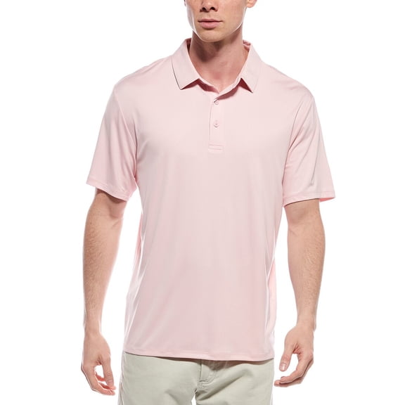 Callaway mens Premium Jacquard Polo Shirt, XL, Pink