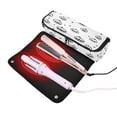 thumbnail image 2 of Hair Tools Travel Bag with Removable Heat Resistant Mat for Straighteners, Curling Iron and Haircare Accessories Minimalist Halloween Pattern, 2 of 8
