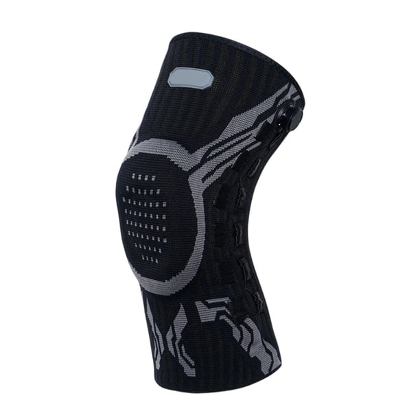 Rodillera con ajuste mediante perilla, ideal para deportes y uso diario.