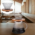 thumbnail image 4 of ziyahi Clear Glass Coffee Dripper Drop Over Funnel for Coffee Small, 4 of 9
