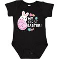 thumbnail image 3 of Inktastic My First Easter with Bunny Behind Egg Girls Baby Bodysuit, 3 of 5