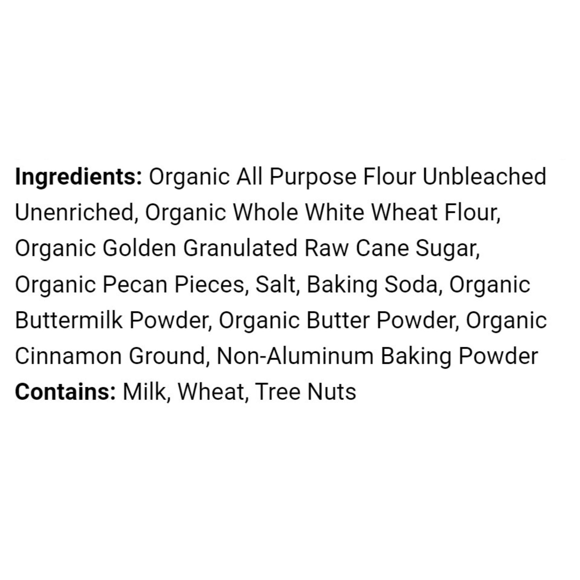 War Eagle Mill Organic Pecan Cinnamon Pancake & Waffle Mix, 22 oz (2-pack), Flavored Breakfast Mix