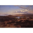 thumbnail image 2 of José María Velasco 14x11 Black Ornate Wood Framed Double Matted Museum Art Print Titled: The Valley of Mexico from the Santa Isabel Mountain Range (1875), 2 of 5