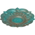 thumbnail image 3 of Ekena Millwork 20 1/4"OD x 1 1/2"P Deria Ceiling Medallion (Fits Canopies up to 6"), Hand-Painted Copper Green Patina, 3 of 6