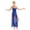 Blue, variant on iiniim Womens Lyrical Asymmetrical Mesh Split Dress Spaghetti Strap Leotard Dress Ballet Dance Costumes