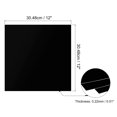 thumbnail image 2 of Láminas de Vinilo Adhesivo Permanente 30 x 30cm Negro Unique Bargains 10 Hojas, 2 of 5