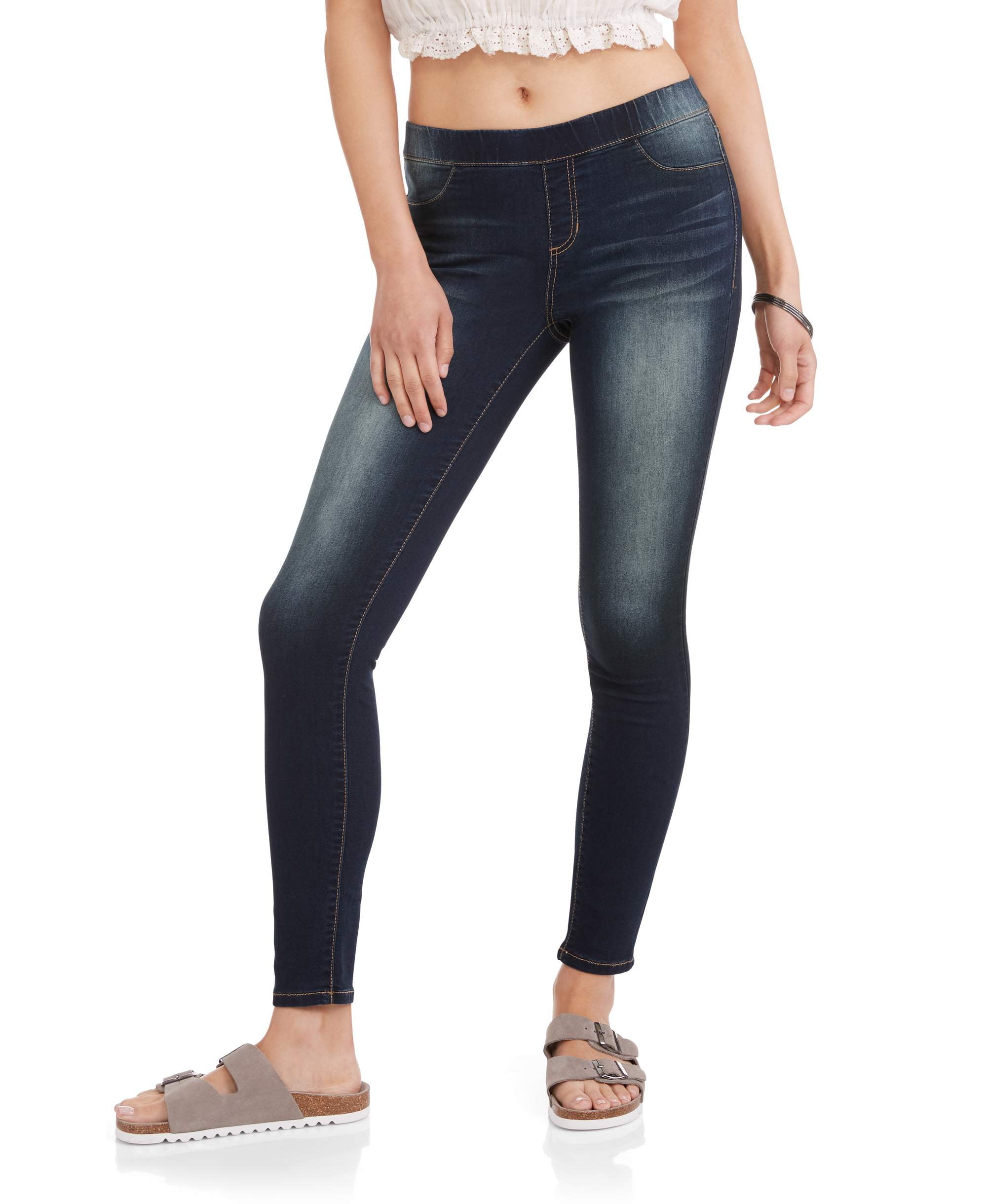 no boundaries pull on denim jeggings