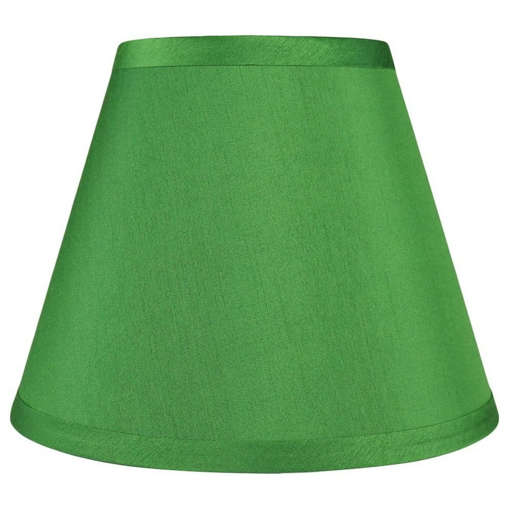 Urbanest Hardback Faux Silk Coolie Lamp Shade, 5x9x7", Kelly Green
