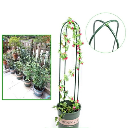 EcoTrellis U style Garden Climbing Trellis Green Color Flower Trellis (14"x34")