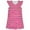 Hot Pink, variant on REDARER Girls Striped Flutter Sleeve Dress, Soft Cotton Casual Nightgown for Summer Loungewear & Home Wear,9-10 Years
