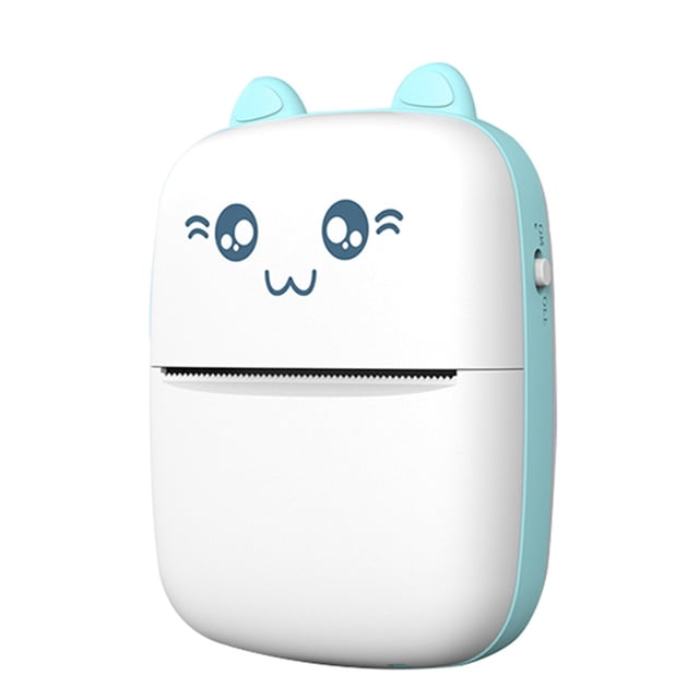 Portable Mini Thermal Printer Wirelessly Bluetooth/USB 200dpi Photo Label Memo Student Wrong Question Printing with USB Cable ,Multi-Format Printing