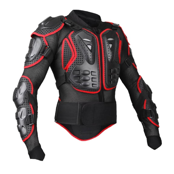 Jacket Protectora De Motocicleta Armor De Cuerpo Completo Atentable Ajustable Ajuste Bike Bike Bike Protección De Protección De La Columna Vertebral Para Motocross ATV Negro
