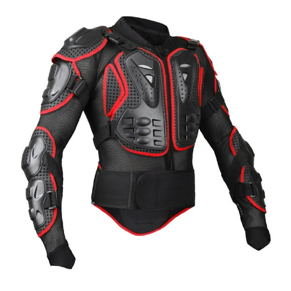 Jacket Protectora De Motocicleta Armor De Cuerpo Completo Atentable Ajustable Ajuste Bike Bike Bike Protección De Protección De La Columna Vertebral Para Motocross ATV Negro