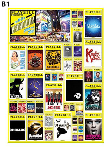 1000 Piece Jigsaw Puzzle Playbill Broadway Cover 