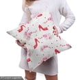 thumbnail image 4 of Ambesonne Fashion Fabric by the Yard Upholstery, Fashion High Heels Flowers, 1 Yard, Red White, 4 of 4