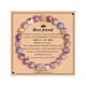 thumbnail image 1 of Pulsera Colgante de Amor para Mujer Niña – Cuentas de Piedra Natural | Joyas calmantes para aliviar el estrés | Ajustable 21cm | Tarjeta de regalo Compass | Aniversario Cumpleaños Día de San, 1 of 1