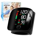 thumbnail image 1 of Monitor de presión arterial automático de muñeca con pantalla retroiluminada grande, brazalete ajustable, detector de presión arterial, transmisión de voz y estuche de transporte., 1 of 5